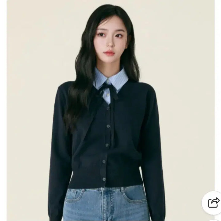[BUNJANG] Roem Cardigan (Navy) - Size S / 로엠가디건