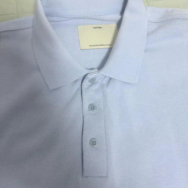 [BUNJANG] Pottery Cotton Comfort Long Sleeve Polo Shirt / 포터리 컴포트 긴팔 폴로 티셔츠 4사이즈
