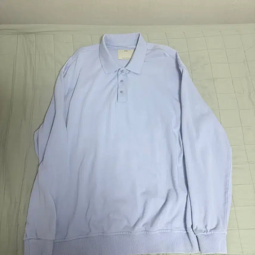 [BUNJANG] Pottery Cotton Comfort Long Sleeve Polo Shirt / 포터리 컴포트 긴팔 폴로 티셔츠 4사이즈