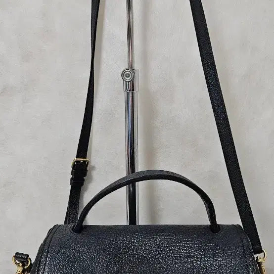 [BUNJANG] Beanpole Navy Leather Tote &amp; Shoulder Bag / 빈폴 네이비 가죽 토트백 &amp; 숄더백