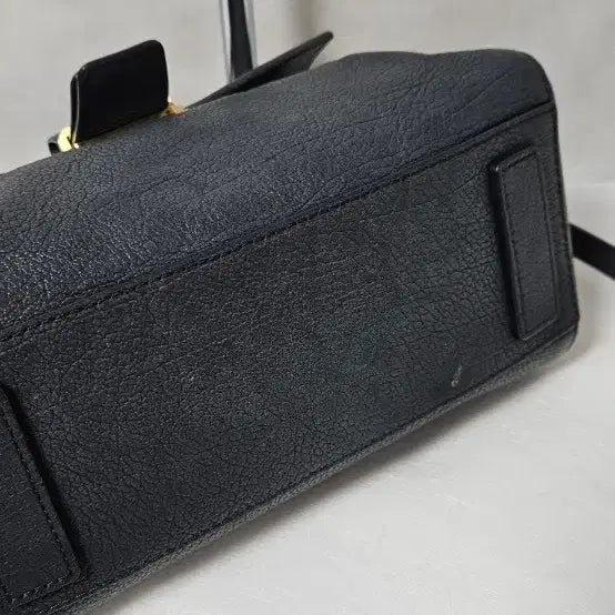 [BUNJANG] Beanpole Navy Leather Tote &amp; Shoulder Bag / 빈폴 네이비 가죽 토트백 &amp; 숄더백