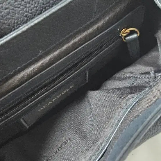 [BUNJANG] Beanpole Navy Leather Tote &amp; Shoulder Bag / 빈폴 네이비 가죽 토트백 &amp; 숄더백