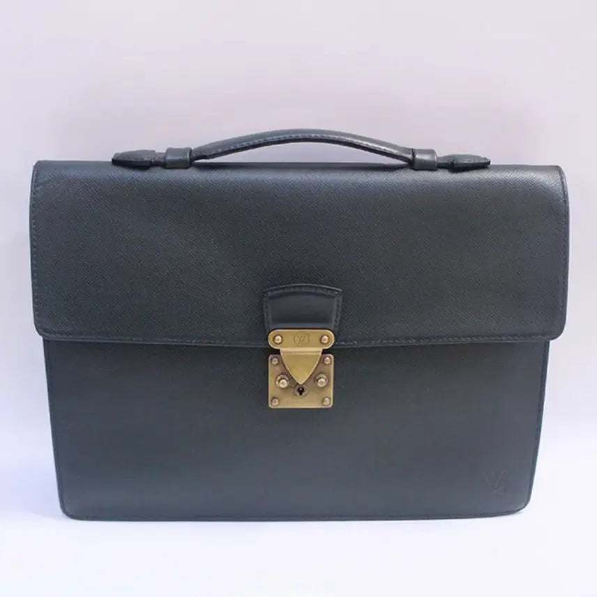 [BUNJANG] Louis Vuitton Taiga Corrado Briefcase / 루이비통 타이가 코라드 그린 브리프케이스 서류가방 열쇠있음