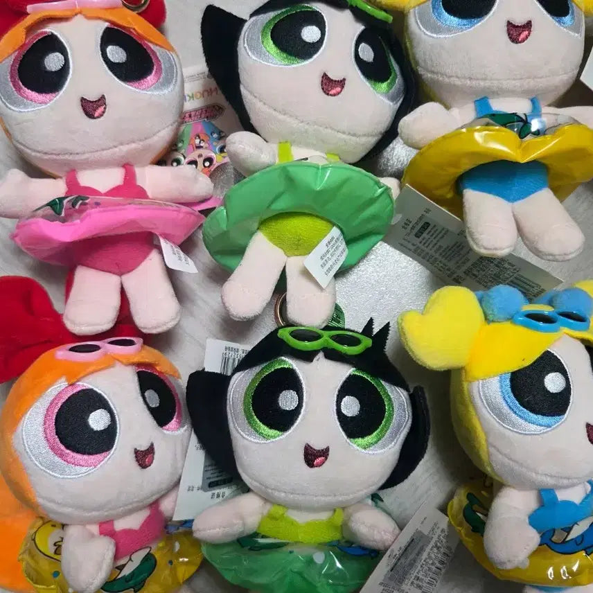 [BUNJANG] Powerpuff Girls Bikini Keyrings / 파워퍼프걸 비키니 키링 버블 블로섬 버터컵