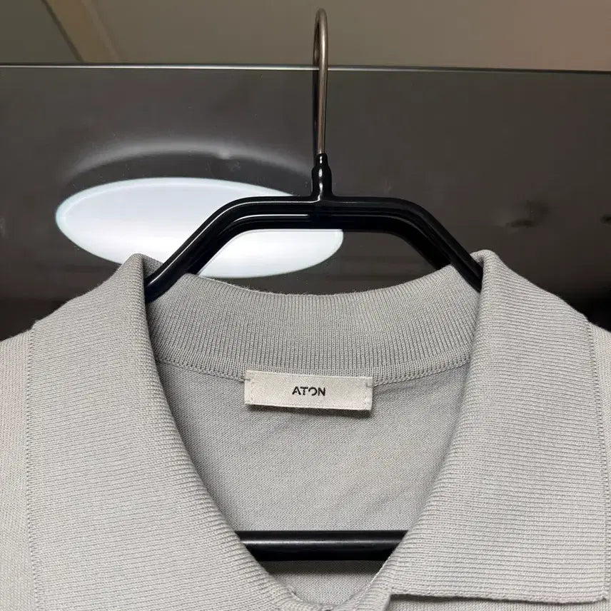 [BUNJANG] ATON 24ss Light Sky Blue Polo Shirt / ATON 24ss 밝은 하늘색 폴로티셔츠 2사이즈