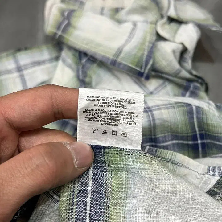 [BUNJANG] Route Sixty Six Graphic Check Half Shirt / Route sixty six 그래픽 체크 하프 셔츠 y16330