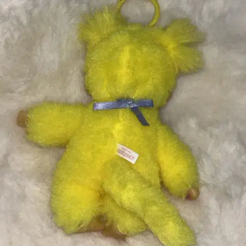[BUNJANG] Monchhichi Sweet Lollipop Yellow Keychain Doll / 일본 정품 몬치치 스위트 롤리팝 옐로우 노랑 키링 인형