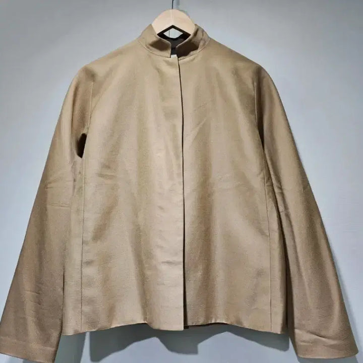 [BUNJANG] KUHO Wool Silk Blend High-Neck Jacket 55 / 구호(KUHO) 울 실크 혼방 하이넥 자켓 55반