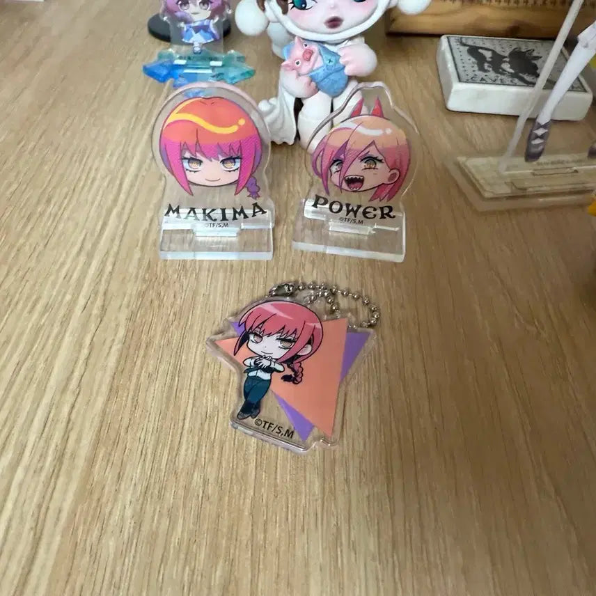 [BUNJANG] Chainsaw Man Makima &amp; Power Acrylic Keyring / 체인소맨 마키마, 파워 아크릴 키링