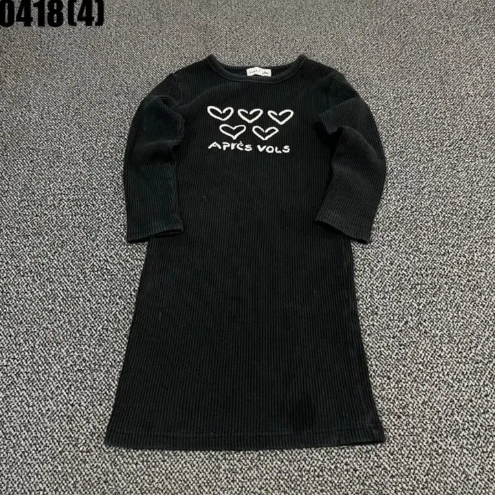 [BUNJANG] Apres Volee Heart Black Long Dress M / 아프레스볼스 하트 블랙 롱 원피스 M | 0418 [4]