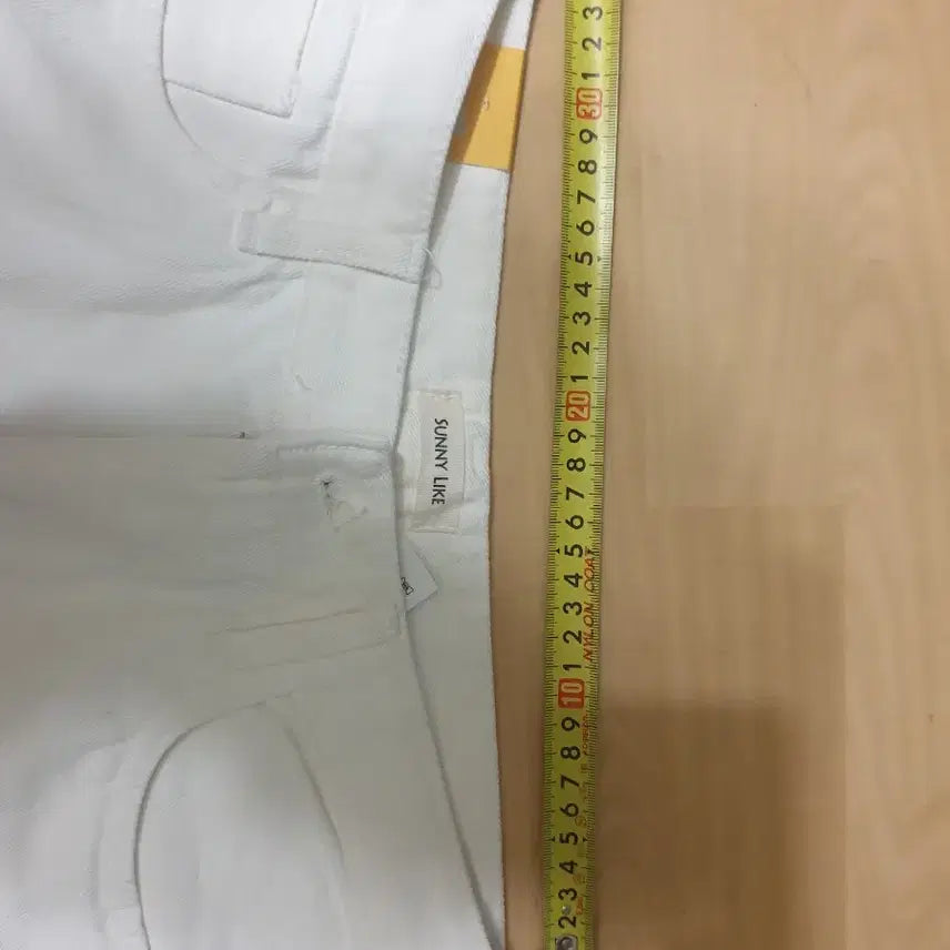 [BUNJANG] Unused White Denim Shorts L / 미사용 초특가 여성 데님 반바지 L