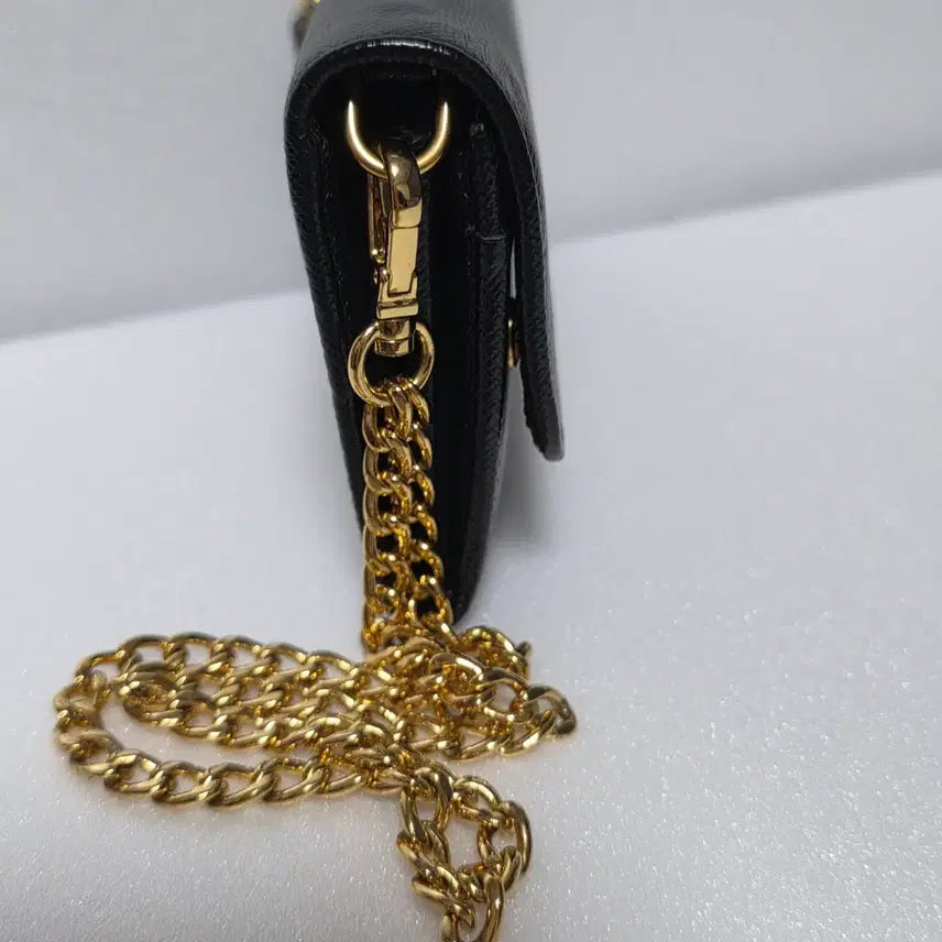 [BUNJANG] Prada Saffiano Black Chain Wallet / [S/정품] 프라다 사피아노 블랙 체인지갑 풀박스