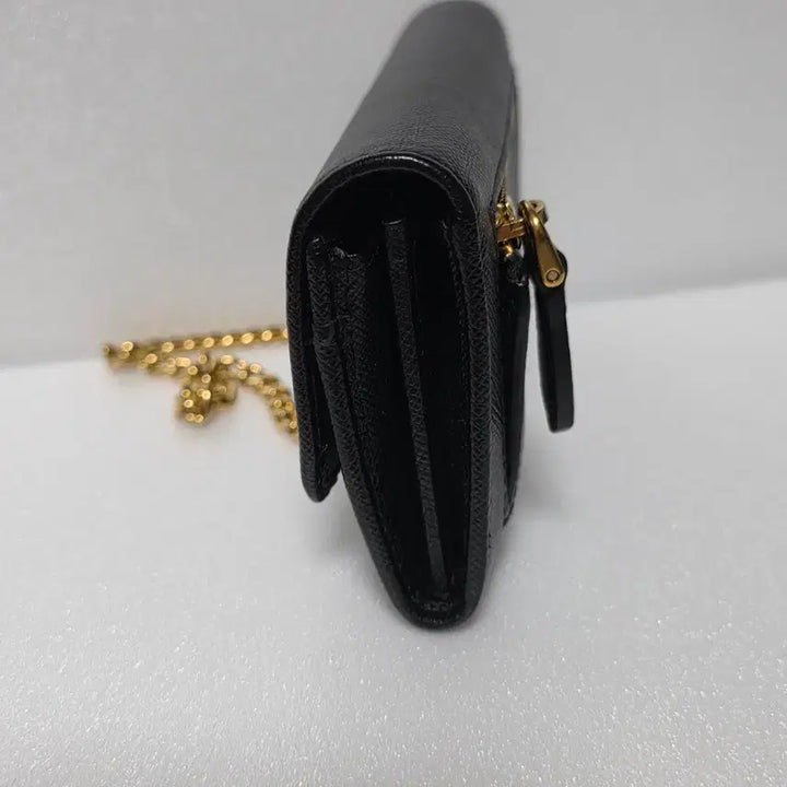 [BUNJANG] Prada Saffiano Black Chain Wallet / [S/정품] 프라다 사피아노 블랙 체인지갑 풀박스