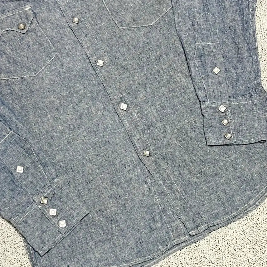 [SOLD OUT] M)90s LEE 리 재팬 빈티지 샴브레이 웨스턴 셔츠