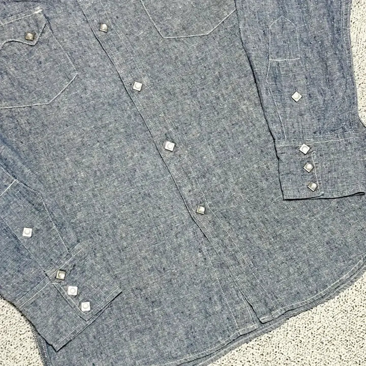 [SOLD OUT] M)90s LEE 리 재팬 빈티지 샴브레이 웨스턴 셔츠