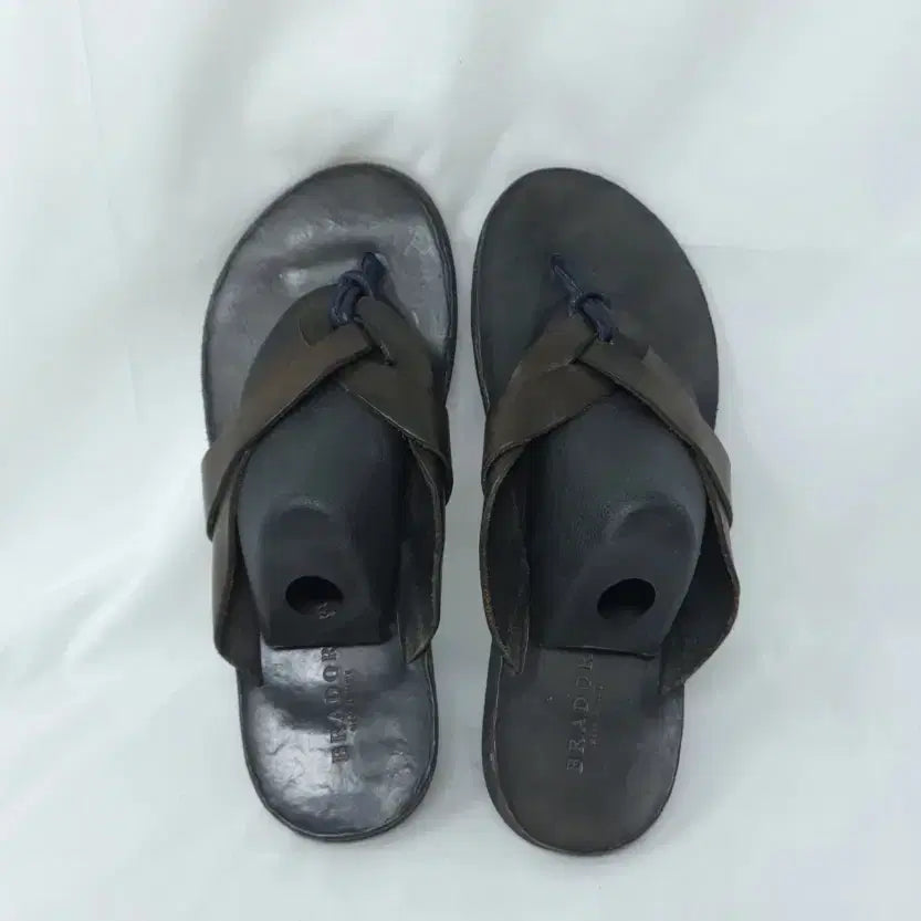 [BUNJANG] BRADOR Leather Flip-Flops 250mm / BRADOR 가죽 쪼리 250mm