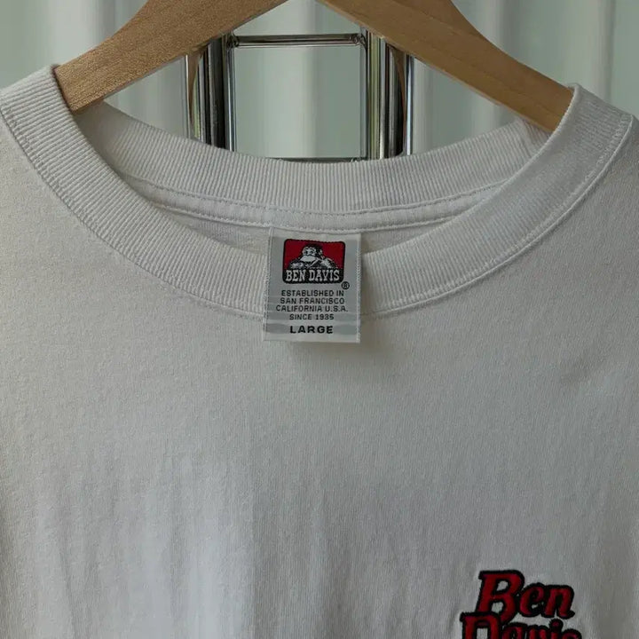 [SOLD OUT] [L]벤 데이비스 BEN DAVIS 자수 반팔 티셔츠