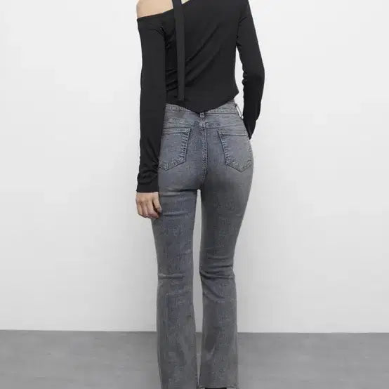 [BUNJANG] MIXXO Slim Bootcut Denim Pants / 미쏘 기모 슬림 부츠컷 데님 팬츠