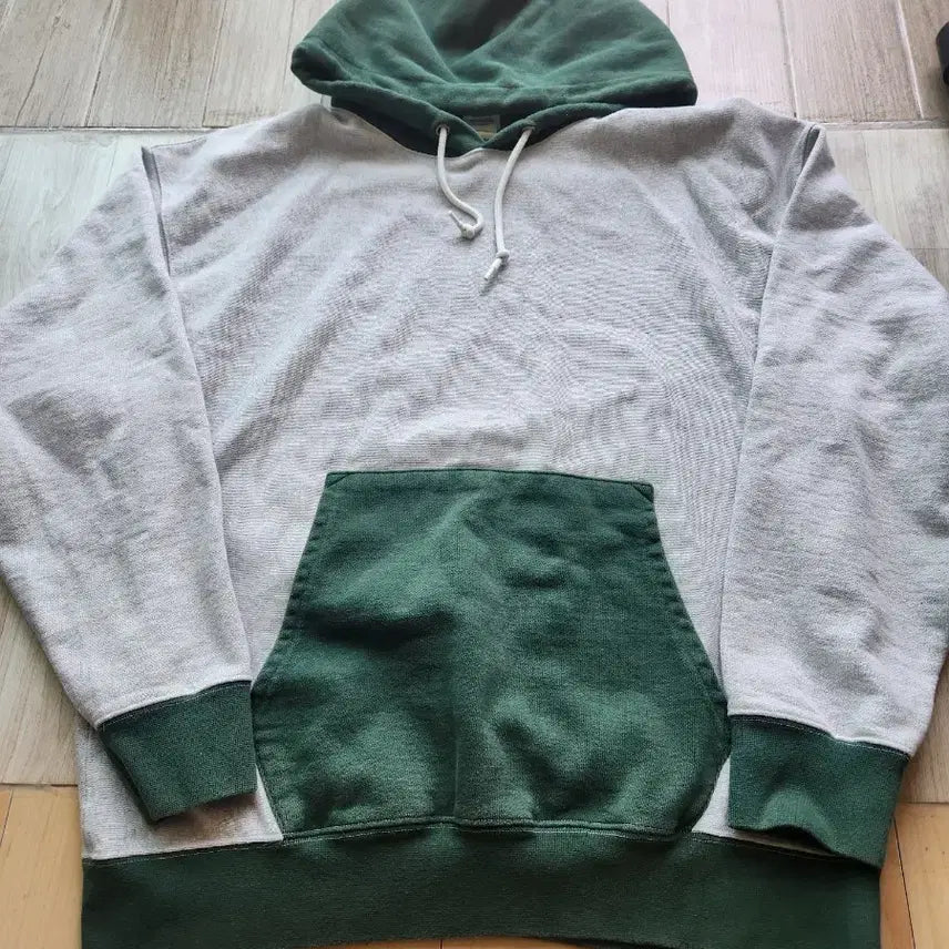 [BUNJANG] Outstanding Color Block Oversized Hoodie L / 아웃스탠딩 배색 오버핏 후드 L