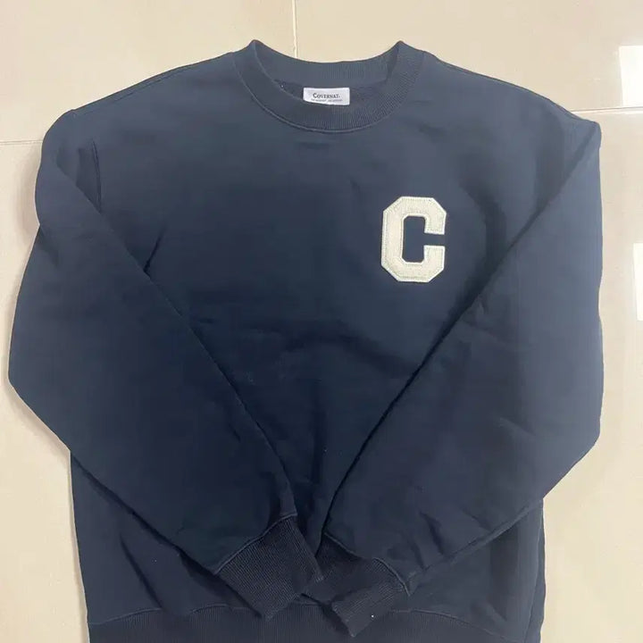 [SOLD OUT] 커버낫 C로고 네이비 맨투맨티