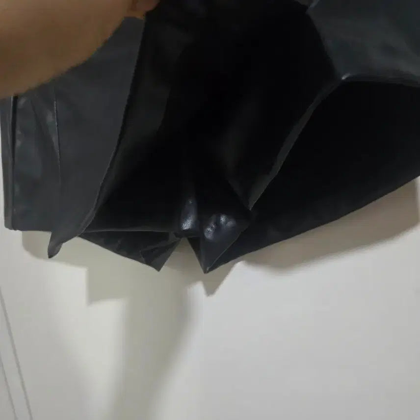 [BUNJANG] Black Leather Skort / 새상품 블랙 레더 숏치마팬츠