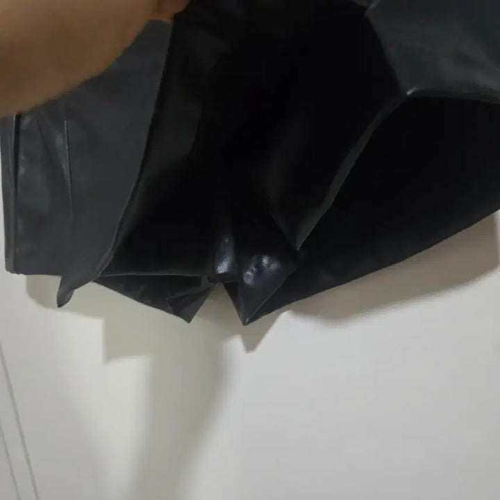 [BUNJANG] Black Leather Skort / 새상품 블랙 레더 숏치마팬츠
