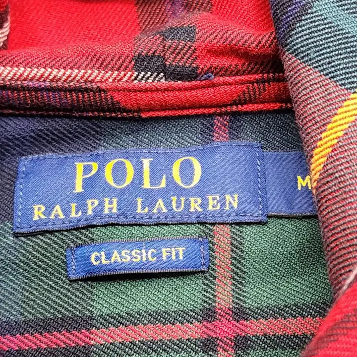 [BUNJANG] Polo Ralph Lauren Multi Check Hooded Shirt Jacket / 폴로 랄프로렌 멀티 체크 후드 셔츠 자켓 M95