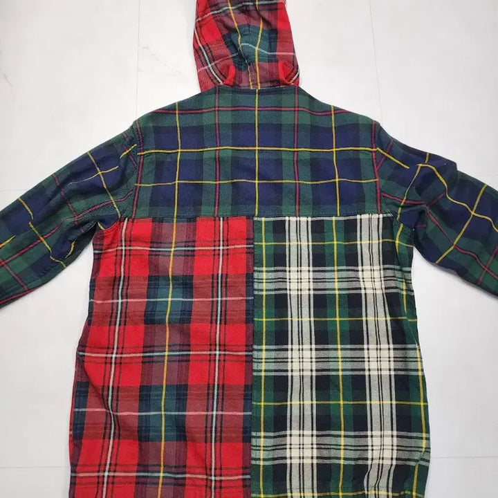 [BUNJANG] Polo Ralph Lauren Multi Check Hooded Shirt Jacket / 폴로 랄프로렌 멀티 체크 후드 셔츠 자켓 M95