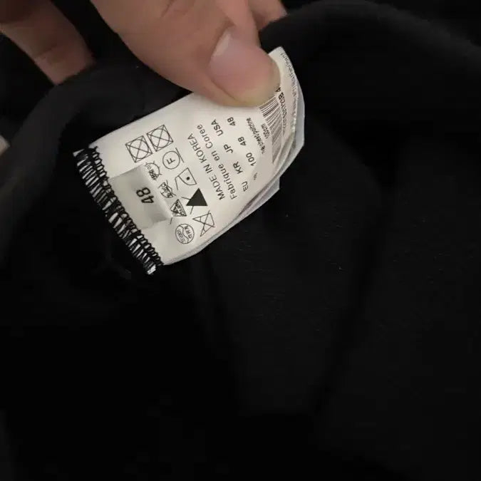 [BUNJANG] Wooyoungmi Logo Hoodie Black (Size 48) / 우영미 백로고 후드티 블랙48 황금 사이즈