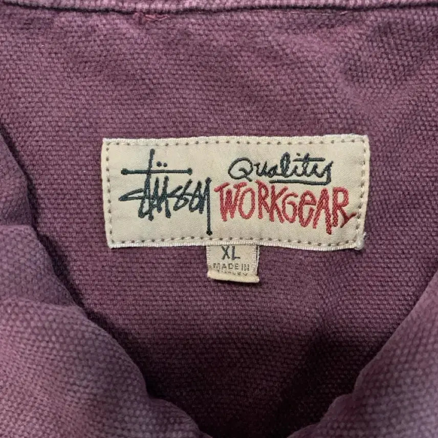 [BUNJANG] Stussy Work Jacket Purple / 스투시 워크 자켓 퍼플