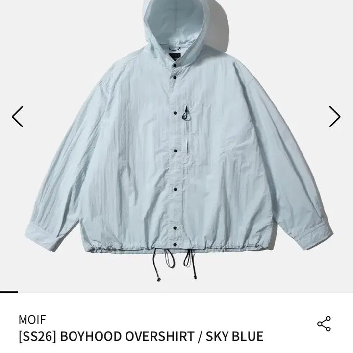 [SOLD OUT] 새 상품MOIF 모이프 [SS26] BOYHOOD OVERSHIRT