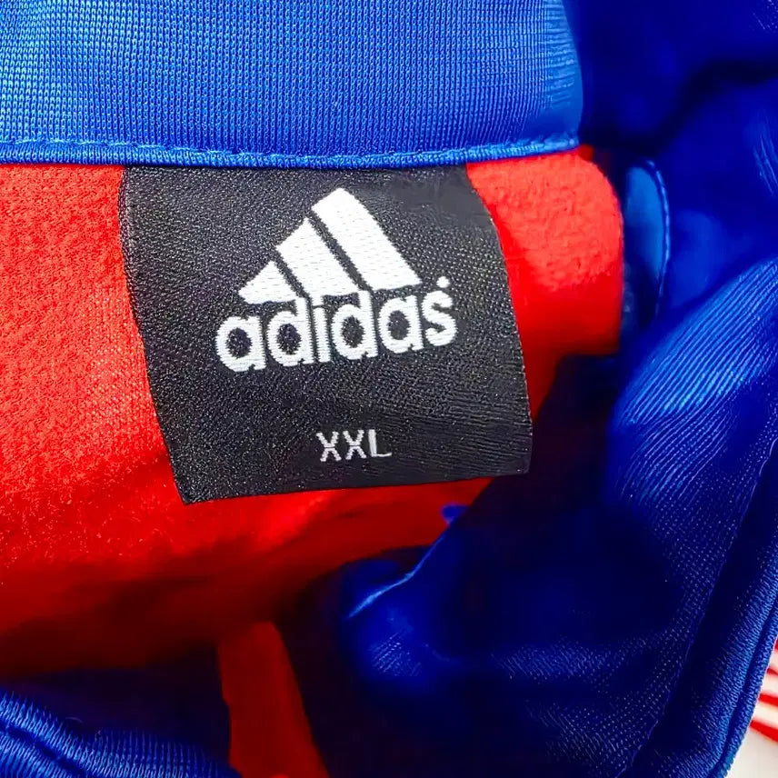 [BUNJANG] Adidas Philippines National Team Blue Red Track Top Jersey / 아디다스 필리핀 국대 블루 레드 사선 배색 트랙탑 져지 (실측90-95)
