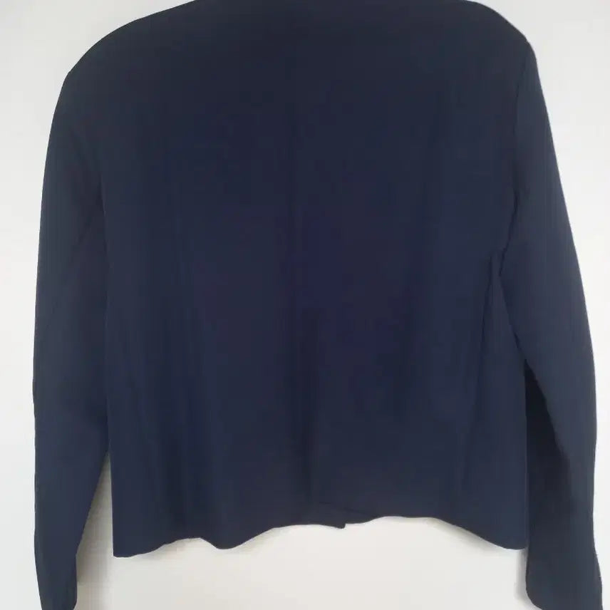 [SOLD OUT] 크롭자켓 노카라자켓  네이비 자켓