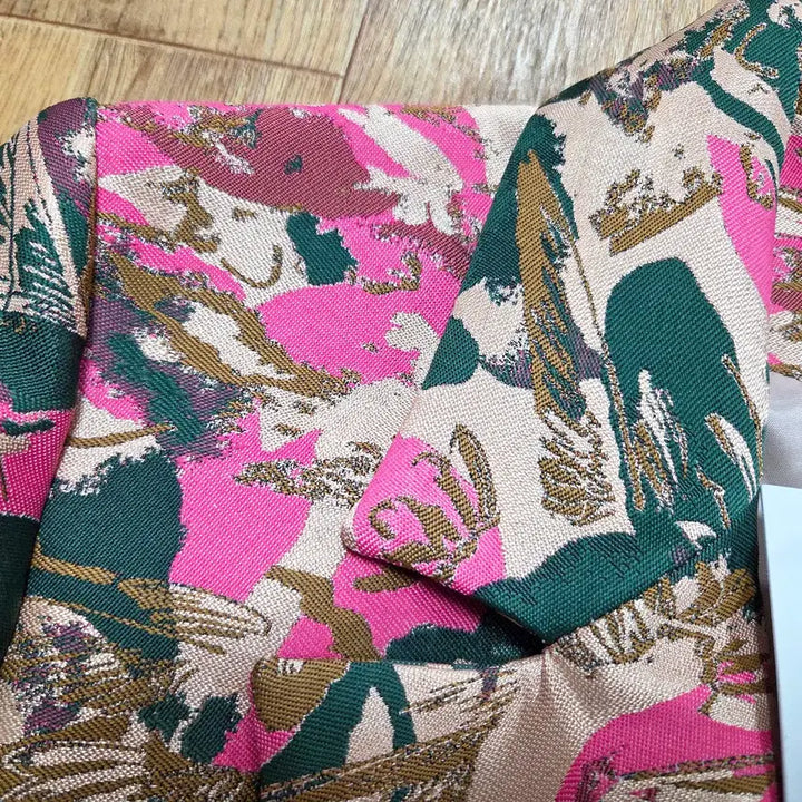 [BUNJANG] Karen Millen Floral Jacquard Tailored Jacket / 카렌밀렌(Karen Millen) 플로럴 자카드 테일러드자켓 66 새상품