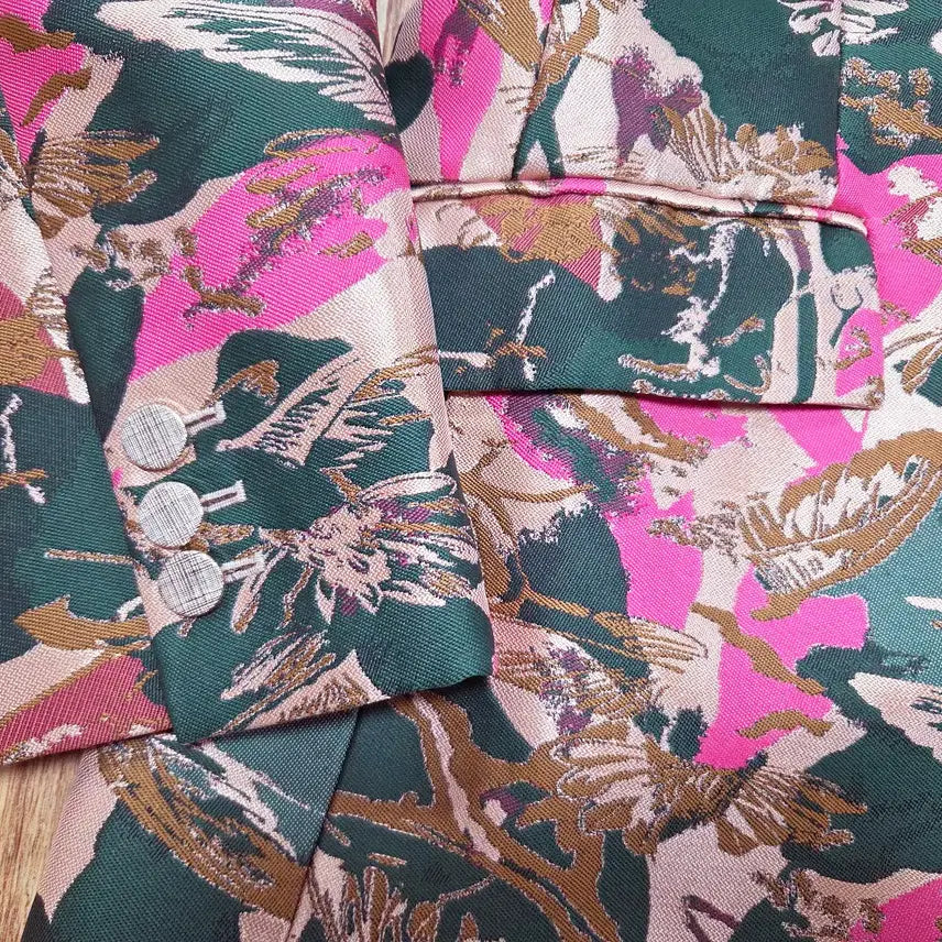 [BUNJANG] Karen Millen Floral Jacquard Tailored Jacket / 카렌밀렌(Karen Millen) 플로럴 자카드 테일러드자켓 66 새상품
