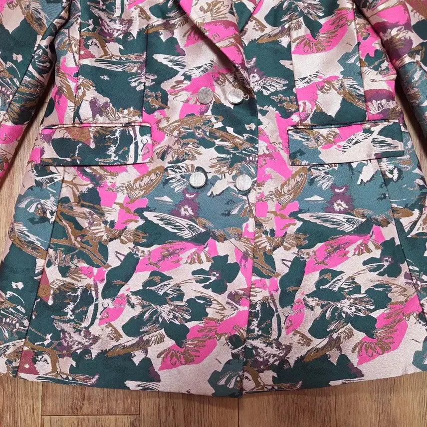 [BUNJANG] Karen Millen Floral Jacquard Tailored Jacket / 카렌밀렌(Karen Millen) 플로럴 자카드 테일러드자켓 66 새상품
