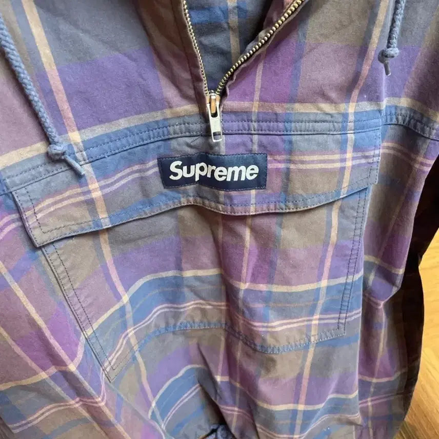 [BUNJANG] Supreme Utility Anorak Plaid Jacket / 슈프림 24ss 코튼 유틸리티 아노락 플레이드 S