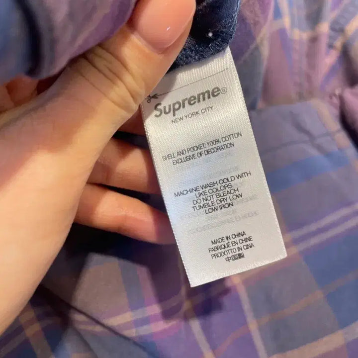 [BUNJANG] Supreme Utility Anorak Plaid Jacket / 슈프림 24ss 코튼 유틸리티 아노락 플레이드 S