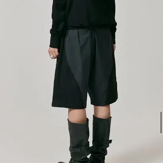 [BUNJANG] Negative Three Long Boots Waterproof Black / NEGATIVE THREE 롱 부츠 워싱블랙 (방수+쿠션)