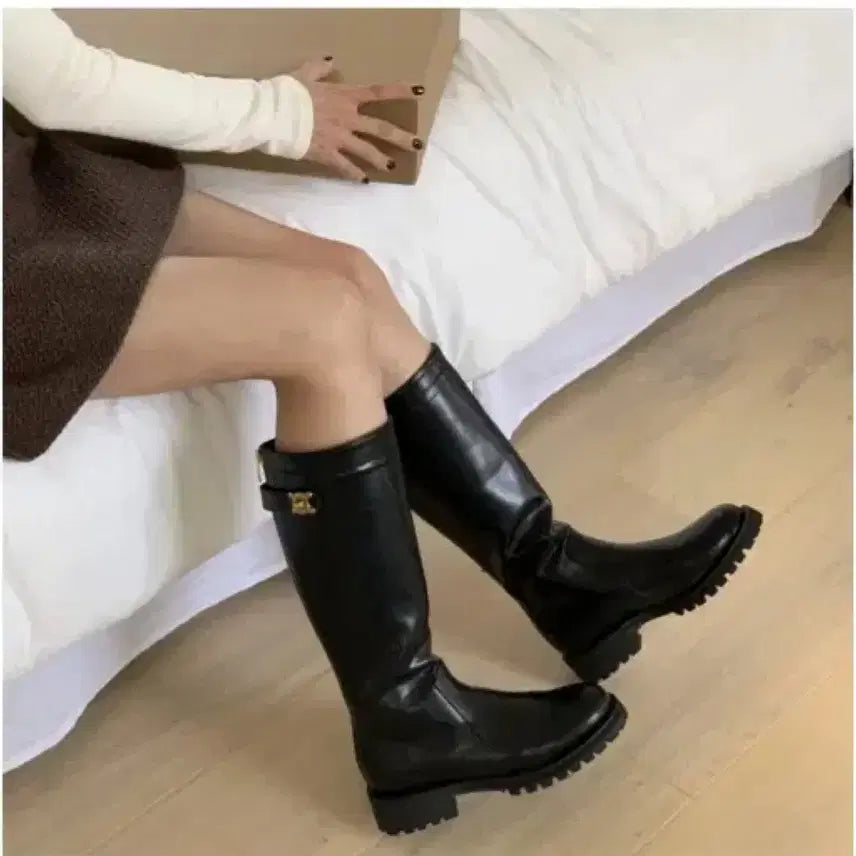 [BUNJANG] Unspecified Mid-Calf Boots / 셀부츠