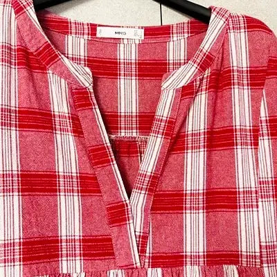 [SOLD OUT] 망고 린넨 깅엄원피스