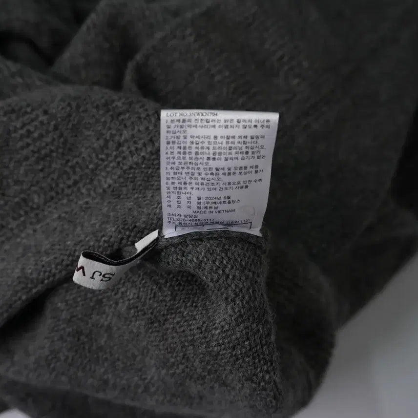 [BUNJANG] SJ WANI Son Jung Wan Air Wool Poncho Knit Top / SJ와니 손정완 2024 에어울 판초 니트 77-88size