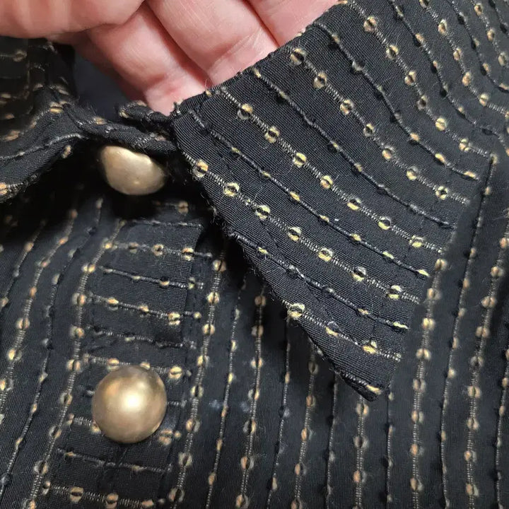 [BUNJANG] MINTA RETRO Gold Button Dress / 민타레트로(MINTA RETRO) 골드버튼 원피스 55 새상품