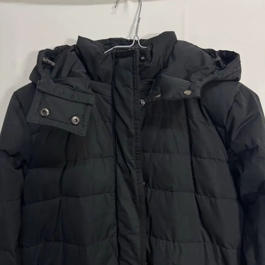 [BUNJANG] Theory Goose Down Long Padded Hooded Jacket / 띠어리 구스다운 롱패딩 후드 자켓