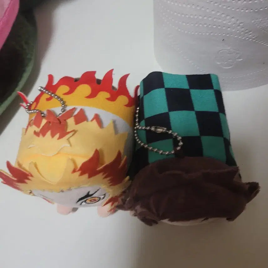 [BUNJANG] Demon Slayer Rengoku &amp; Tanjiro Doll Bundle Set / 귀멸의 칼날 렌고쿠/탄지로 인형 세트