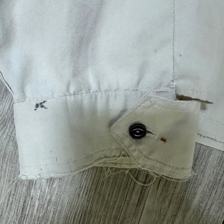 [BUNJANG] Champion Notre Dame University Vintage White Jacket / 빈티지 챔피온 노트르담 대학교 화이트 자켓