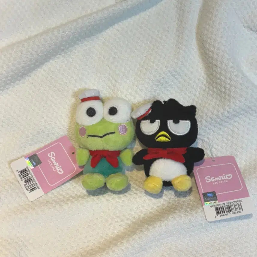 [BUNJANG] Sanrio Kerropi and Badtz-Maru Plush Keyring / 산리오 정품 케로피 배드바츠마루 인형 키링