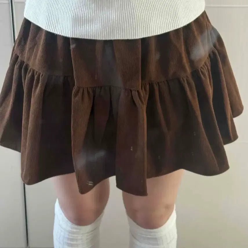 [BUNJANG] Kkang Kkang Bending Skirt Pants / 캉캉 밴딩 치마바지