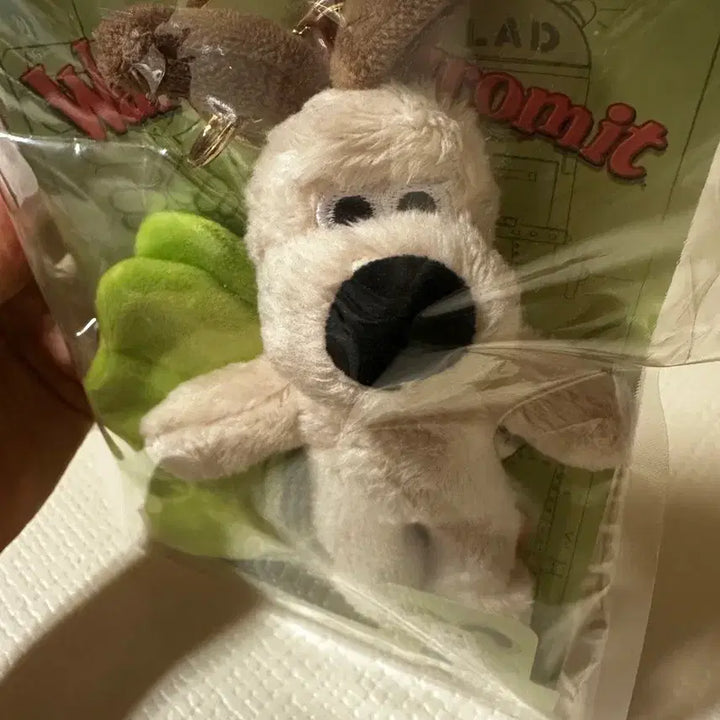 [BUNJANG] Twosome x Wallace &amp; Gromit Four-Leaf Clover Keyring / 투썸x월레스와그로밋 키링 네잎클로버