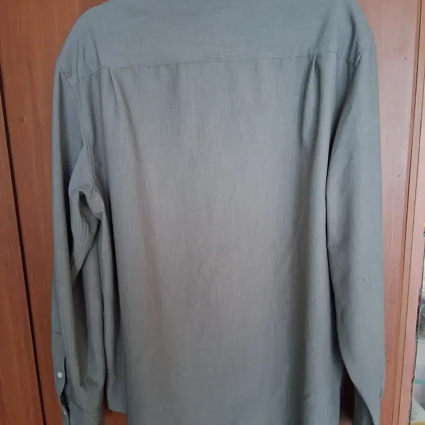 [BUNJANG] 8 Seconds Collar Long-Sleeve Shirt (Gray, Size M) / 에잇세컨즈 카라넥 긴팔 셔츠 95 (M)